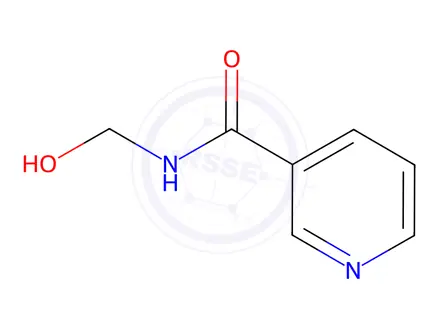 Chemical structure of N-(Hydroxymethyl)nicotinamide