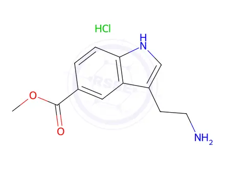 Chemical structure of Methyl 3-(2-aminoethyl)-1H-indole-5-carboxylate hydrochloride