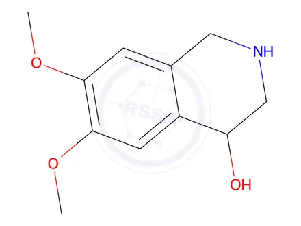 Chemical structure of 6,7-Dimethoxy-1,2,3,4-tetrahydroisoquinolin-4-ol