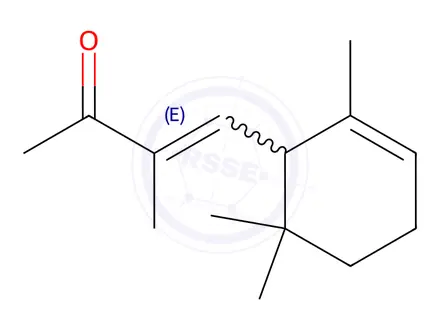Chemical structure of α-Isomethylionone