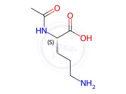 Chemical structure of Nα-Acetyl-L-ornithine