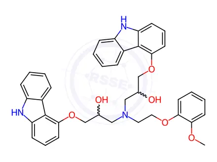 Chemical structure of Carvedilol Impurity B