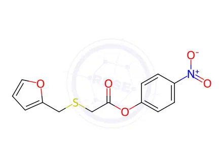 Chemical structure of (4-Nitrophenyl) 2-(furan-2-ylmethylsulfanyl)acetate