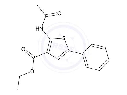 Chemical structure of Ethyl 2-acetamido-5-phenylthiophene-3-carboxylate