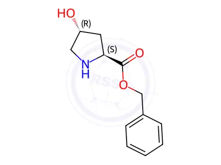 Chemical structure of Benzyl (2S,4R)-4-hydroxypyrrolidine-2-carboxylate