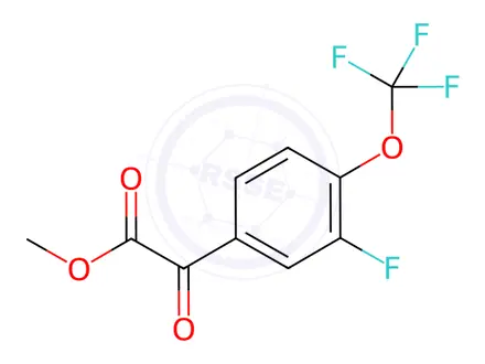 Chemical structure of Methyl 2-(3-fluoro-4-(trifluoromethoxy)phenyl)-2-oxoacetate