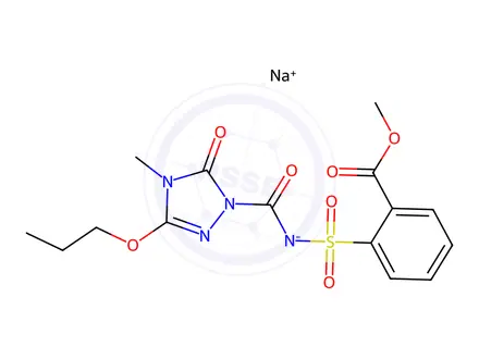 Chemical structure of Propoxycarbazone-sodium