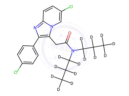 Chemical structure of Alpidem-d14