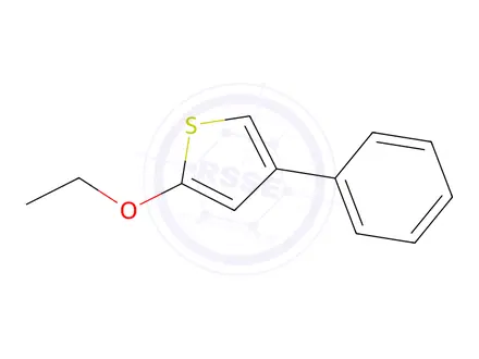 Chemical structure of Thiophene, 2-ethoxy-4-phenyl-(9CI)