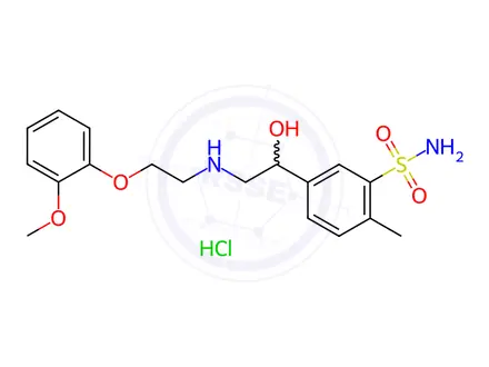 Chemical structure of Amosulalol