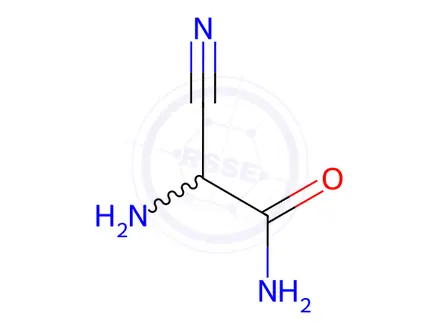 Chemical structure of 2-Amino-2-cyanoacetamide
