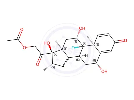 Chemical structure of 6β-Hydroxy Betamethasone Acetate