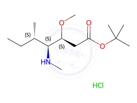 Chemical structure of Tert-butyl (3S,4S,5S)-3-methoxy-5-methyl-4-(methylamino)heptanoate hydrochloride