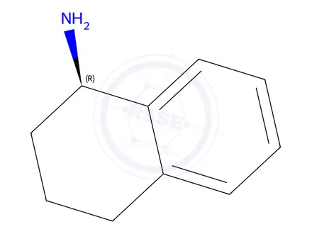Chemical structure of (R)-(-)-1,2,3,4-Tetrahydro-1-naphthylamine