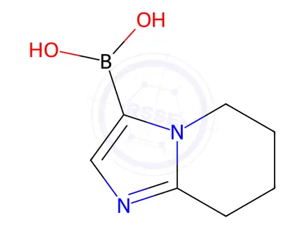 Chemical structure of (5,6,7,8-Tetrahydroimidazo[1,2-a]pyridin-3-yl)boronic acid