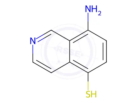 Chemical structure of 5-Isoquinolinethiol,8-amino-(9CI)