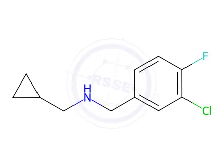 Chemical structure of n-(3-Chloro-4-fluorobenzyl)-1-cyclopropylmethanamine