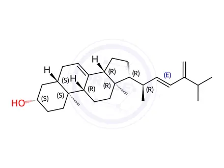 Chemical structure of Ergosta-7,22,24(28)-trien-3β-ol