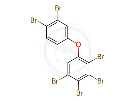 Chemical structure of 2,3,3',4,4',5-Hexabromodiphenyl ether