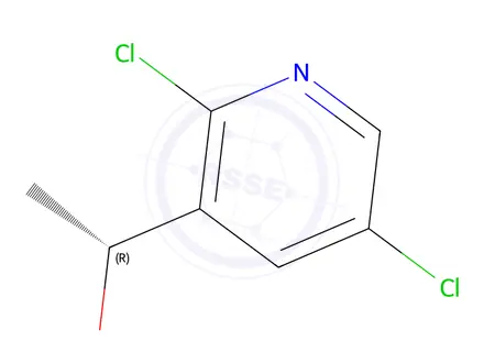 Chemical structure of (R)-1-(2,5-Dichloropyridin-3-yl)ethan-1-ol