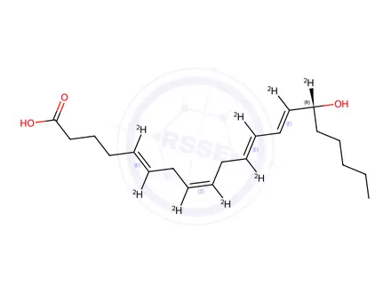 Chemical structure of 15(S)-HETE-d8