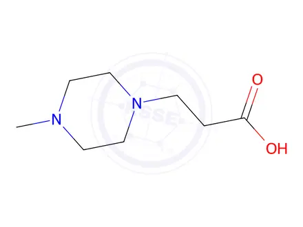 Chemical structure of 3-(4-Methylpiperazin-1-yl)propanoic Acid