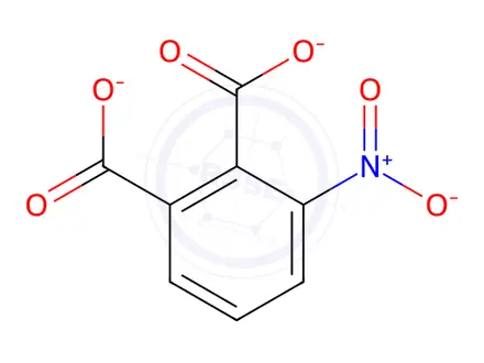 Chemical structure of (1,2-Cyclopentanediamine-N,N')[3-nitro-1,2-benzenedicarboxylato(2-)-O1,O2]platinum