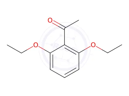 Chemical structure of 2' 6'-DIETHOXYACETOPHENONE 98