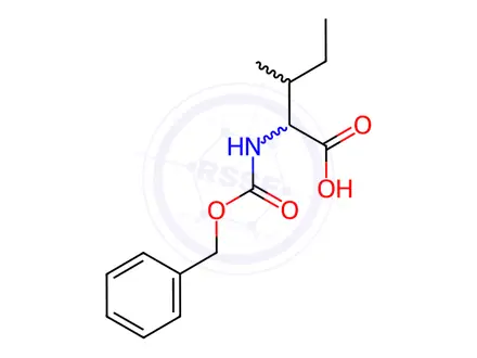 Chemical structure of Cbz-D-allo-isoleucine