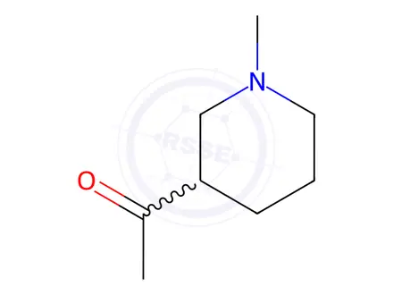 Chemical structure of 1-(1-Methylpiperidin-3-yl)ethan-1-one