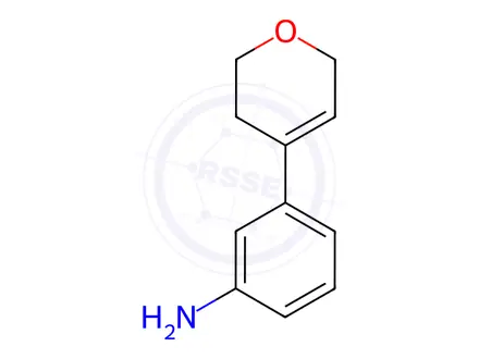 Chemical structure of 3-(3,6-Dihydro-2h-pyran-4-yl)aniline