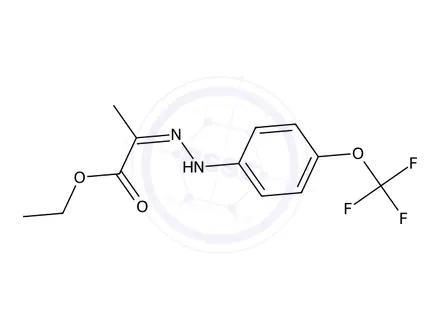 Chemical structure of Ethyl 2-(2-(4-(trifluoromethoxy)phenyl)hydrazono)propanoate