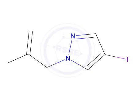 Chemical structure of 4-iodo-1-(2-methylprop-2-en-1-yl)-1h-pyrazole