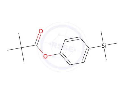 Chemical structure of 4-(Trimethylsilyl)phenyl Pivalate