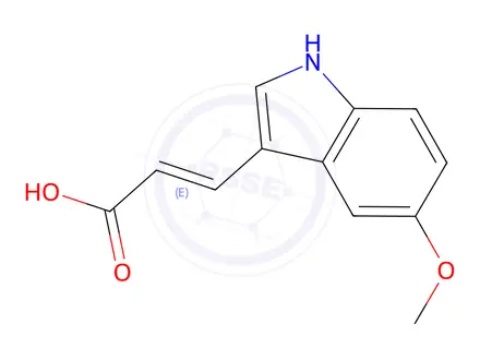 Chemical structure of 3-(5-Methoxy-1H-Indol-3-Yl)-Acrylic Acid