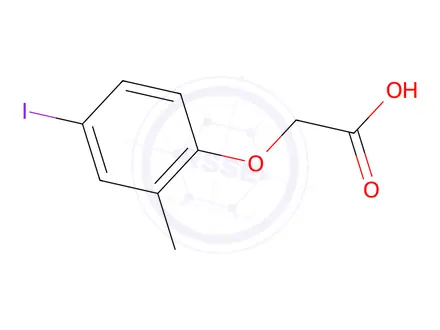 Chemical structure of 2-(4-Iodo-2-methylphenoxy)acetic acid