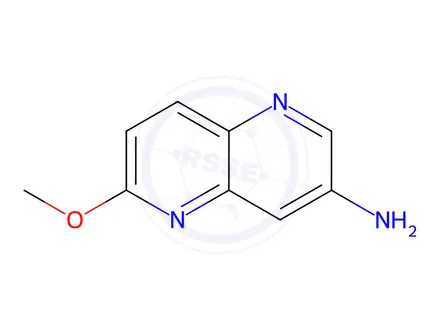 Chemical structure of 6-Methoxy-1,5-naphthyridin-3-amine