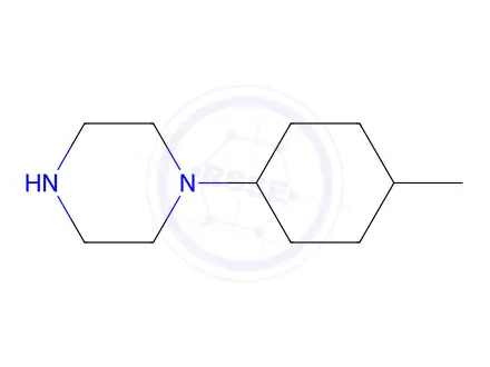 Chemical structure of Piperazine,1-(trans-4-methylcyclohexyl)-(9CI)
