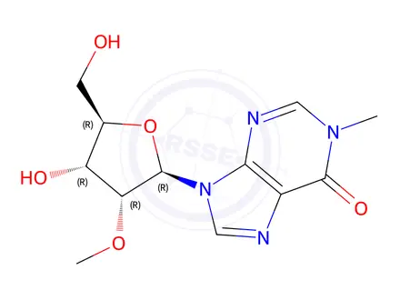 Chemical structure of 1,2′-O-Dimethyl-inosine