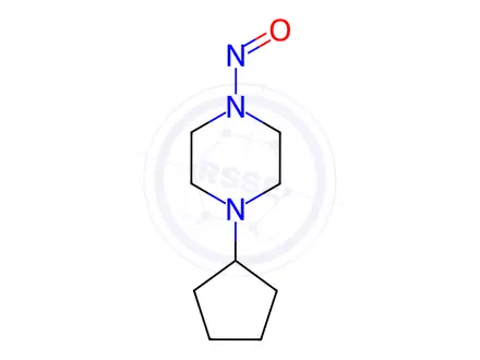 Chemical structure of 1-Cyclopentyl-4-nitrosopiperazine