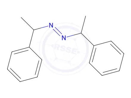 Chemical structure of (E)-1,2-bis(1-phenylethyl)diazene