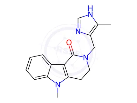 Chemical structure of Alosetron-[13C,D3]