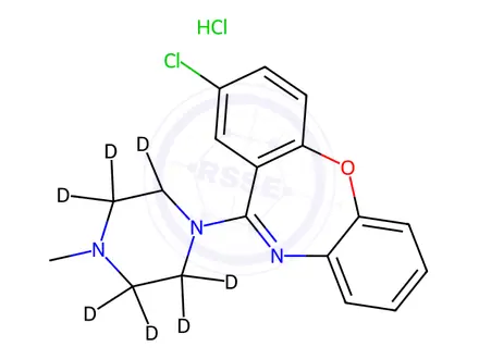 Chemical structure of Loxapine-d8 Hydrochloride