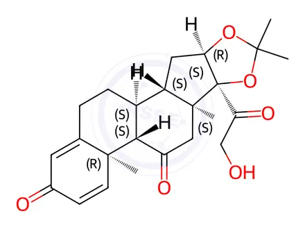 Chemical structure of Desonide Impurity 24