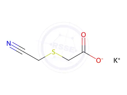 Chemical structure of Potassium 2-((Cyanomethyl)Thio)Acetate