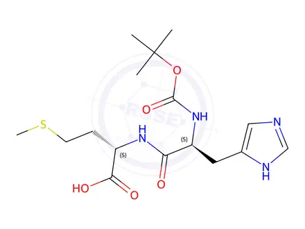 Chemical structure of L-Methionine, N-[(1,1-dimethylethoxy)carbonyl]-L-histidyl-(9CI)