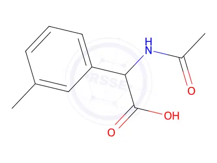 Chemical structure of 2-Acetamido-2-(m-tolyl)acetic acid