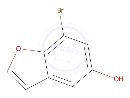 Chemical structure of 7-Bromobenzofuran-5-ol
