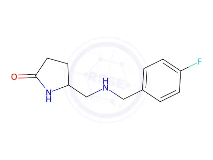 Chemical structure of 5-(((4-Fluorobenzyl)amino)methyl)pyrrolidin-2-one