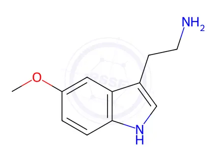 Chemical structure of 5-Methoxytryptamine